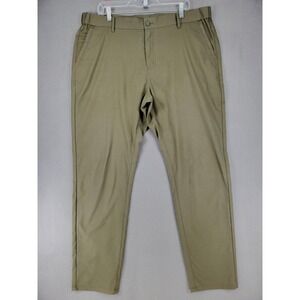 Jack Archer Pants Mens 38x30 Green Chino Jetsetter Tech Pant Slim Office Travel